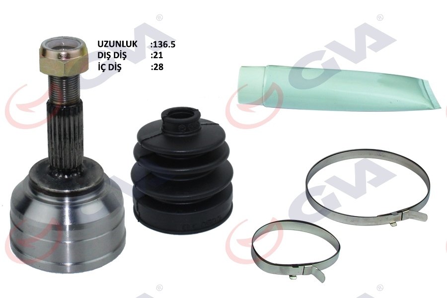 AKS KAFASI DIŞ ÖN DACIA LOGAN 06 SANDERO 08 1.4-1.6 21x28x49 137.5mm