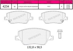ÖN BALATA FIAT EGEA 1.3-1.4-1.6-1.6D