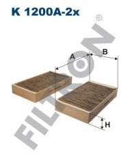 POLEN FILTRESI TAKIMI MERCEDES X164 W164 W251 KARBONLU