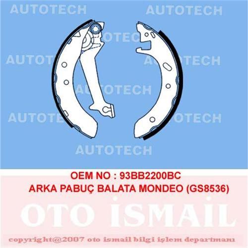 ARKA PABUÇ BALATA MONDEO I/II 1.6 1.8 1.8TD 2.0 93-9.00 228x44