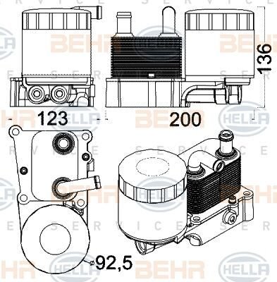 YAĞ SOĞUTUCUSU KOMPLE CONNECT 1.8 TDCI 2002 CLC 191 000S