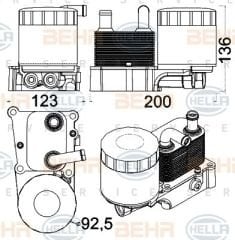 YAĞ SOĞUTUCUSU KOMPLE CONNECT 1.8 TDCI 2002 CLC 191 000S