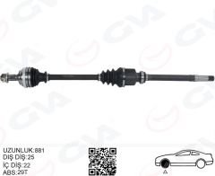 KOMPLE AKS SAG ON PEUGEOT 306 7B.N3.N5 1.6i M-T ABSLI 29 DIS 93-02
