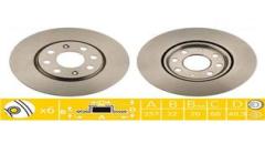 ÖN FREN AYNASI CORSA D 07 CORSA E 14 ADAM 13 PUNTO EVO-GRANDE PUNTO 05 257x22x4DL HAVALI 14İNÇ 55700921