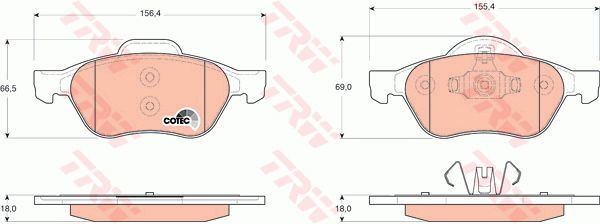 ÖN BALATA MEGANE 2 02 SCENIC 2 02 CLIO 3 05 1.5dCi 1.6 16V 2.0 16V