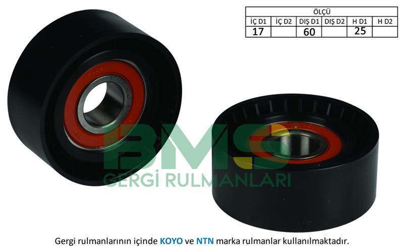 ALTERNATÖR GERGİ RULMANI RENAULT CLIO 2 98 KANGOO 97 LAGUNA 1-2 MASTER 2 06 TRAFIC 2 06 OPEL MOVANO 06 VIVARO 06 1.4 1.6 1.9DCI