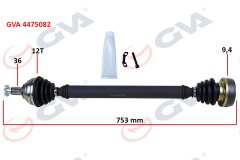 KOMPLE AKS SAĞ POLO-IBIZA-FABIA 1.4 16V 01-12 753mm