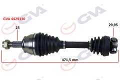 x KOMPLE AKS SOL AKS LALE SİZ FIORINO 1.3 MTJ 07 471.5mm