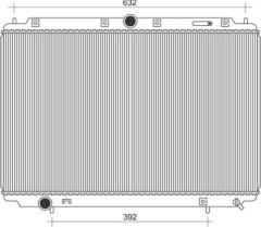 RADYATÖR BRAZİNG S40 1.6 1.8 1.8İ 2.0 1995-2004 V40 1.6 1.8 1.8İ 2.0 1995-2004 MEK 400x658x16