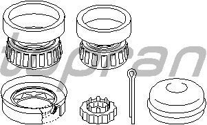 755 ARKA TEKER RULMAN SETİ CADDY 2 95-04 -A4-SEAT INCA VKBA3519 FEBI 26568