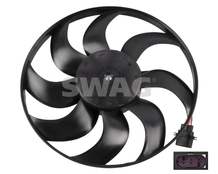 FAN MOTORU 393mm POLO 01-09 CORDOBA 02-09 IBIZA 4-5-FABIA 99-08 1.2-1.4 16V-1.6 16V-1.9D 12V FEBI 26860