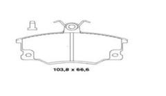 ÖN BALATA TMPR-TİPO-UNO 2000ie PUNTO ALFA 33 145 146 155 GDB458 GDB458-FDB370-LP459