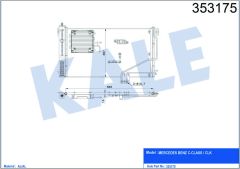 KLIMA RADYATORU MERCEDES W203 CL203 S203 C209 R230