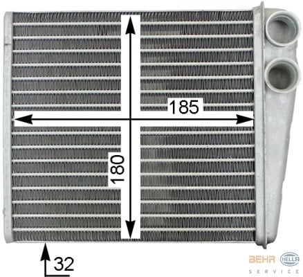 KALORİFER RADYATÖRÜ CADDY 3-GOLF 5-VI-JETTA 3-OCTAVIA-TOURAN-ALTEA-LEON-A3-Q3-TO LEDO 235x190