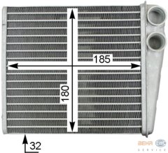KALORİFER RADYATÖRÜ CADDY 3-GOLF 5-VI-JETTA 3-OCTAVIA-TOURAN-ALTEA-LEON-A3-Q3-TO LEDO 235x190