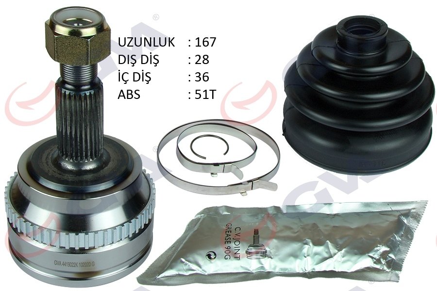 AKS KAFASI DIŞ ÖN MASTER 2 2.5 DCİ ABSLİ 51 DİŞ 28X36X65