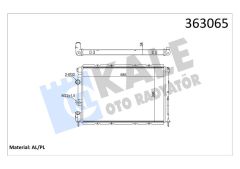 BRAZING VERSİYONU KL128000 RENAULT MEGANE 1 BA0/1 1.4İ 16V 96 03 MT MEKANİK 585X398X34 SU RADYATÖRÜ