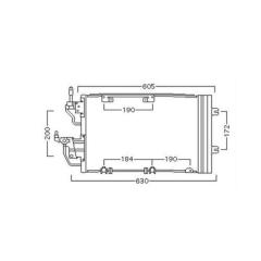 KLİMA KONDENSERİ ASTRA H 1.3-1.7-1.9CDTI-ZAFIRA 1.7-1.9CDTI 490x320