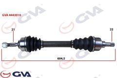 KOMPLE AKS SOL PEUGEOT 206 1.4-1.6 TU5 98-06 645mm