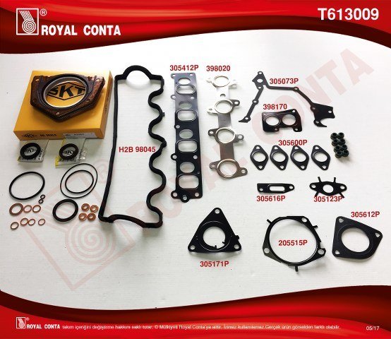 MOTOR TAKIM CONTA SKT.KEÇELİ SİLİNDİR KAPAK CONTASI SİZ DOBLO-PUNTO 1.9JTD 182.B9.00/188.A2.00 4081111 MOT.İTİBAREN