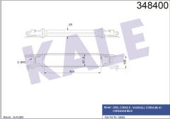 TURBO RADYATÖRÜ INTERCOOLER CORSA D AL/PL/BRZ 450x97x52