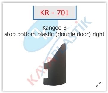 x ARKA TAMPON SAĞ ÜST PARÇA KANGOO 3 08 ÇİFT KAPI