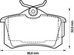 ARKA BALATA MEGANE II-FLUENCE-LGN-GOLF III-IV-PASSAT III-POLO-C3-C4-P307-AUDI A3-A4