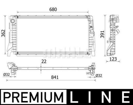 MOTOR SU RADYATORU PREMIUM LINE BMW F40 F45 F46 F48 F39 MINI F60