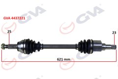KOMPLE AKS SOL FIESTA 5 1.4 TDCI 02-08 621mm