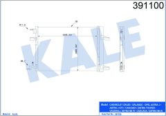 KLİMA KONDENSERİ RADYATÖRÜ ASTRA J-ZAFIRA C-CRUZE 1.3-1.4-1.6-1.7-1.8