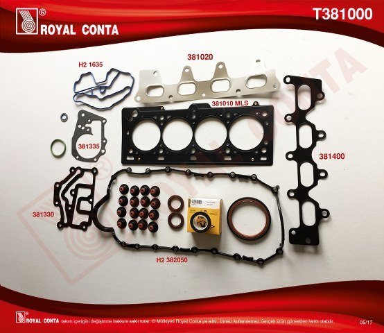 MOTOR TAKIM CONTA KEÇELİ LASTİKLİ CLIO-MEGANE-SCENIC-LAGUNA 1.4-1.6 16V K4J-K4M