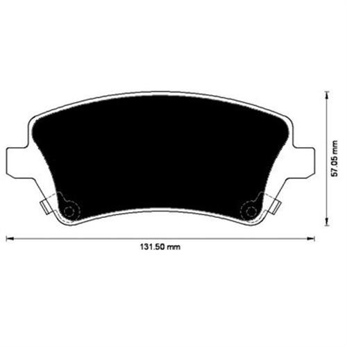 ÖN BALATA COROLLA 1.4-1.6-1.4VVTİ-1.6VVTİ-1.8 VVTİ 02-07 1.4 D4D 04-07 2.0D4D 02-07