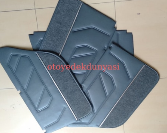 R9 KAPI DÖŞEMESİ TAKIMI GRİ HALILI NİKELAJLI 4 KAPI İÇİN