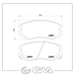 ÖN BALATA TUCSON 04 -SONATA 2.0 CRDI 01/04 COUPE 3.02 KIA MAGENTIS 05 GDB3352