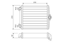 KALORIFER RADYATORU MERCEDES S-CLASS W126 85 91