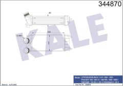 TURBO RADYATÖRÜ INTERCOOLER P308-P3008-P5008-PARTNER TEPEE-C4-DS4-BERLINGO 3 300X150 AL/PL/BRZ
