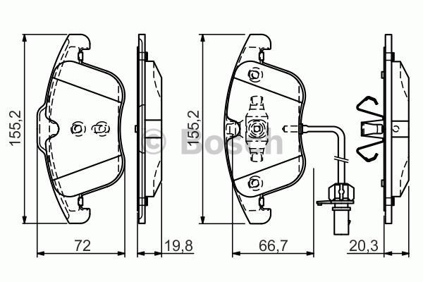 ÖN BALATA AUDI A4 - A5 09 GDB1814 0986TB3164