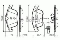 ÖN BALATA AUDI A4 - A5 09 GDB1814 0986TB3164
