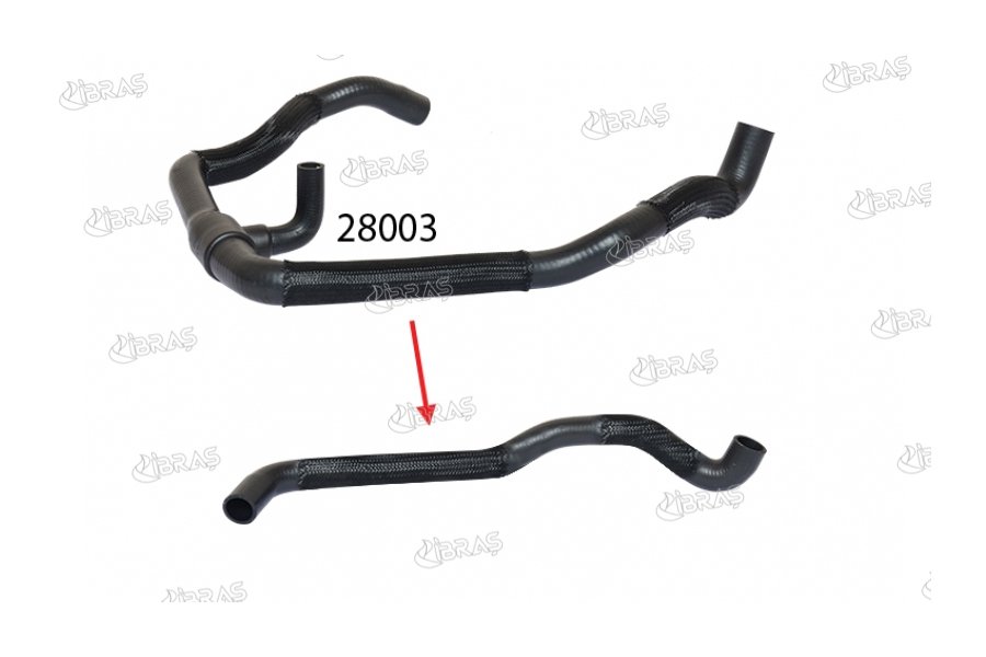 RADYATÖR ÜST HORTUMU TRANSPORTER T4 2.4 TDI-2.5 TDI