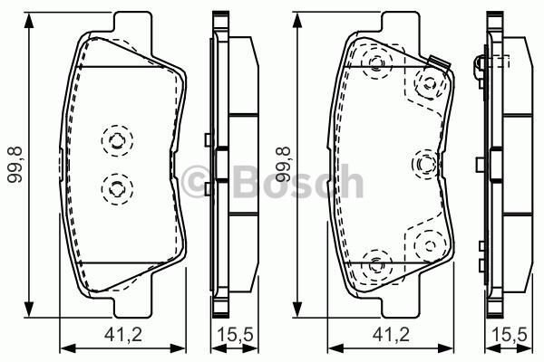 ARKA FREN BALATA HYUNDAI i20 1.2L G4LA 15-20 1.4L G4LC 15-18 1.4L D4FC CRDi 15-18 / ELANTRA 1.6L D4FB G4FG 16- / KIA SOUL 1.6L D4FB 14- / SPORTAGE 1.6L G4FD G4FJ T-GDI 15- 1.6L D4FE 18- delikli