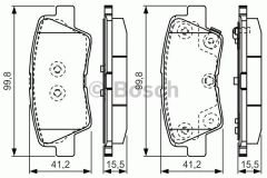 ARKA FREN BALATA HYUNDAI i20 1.2L G4LA 15-20 1.4L G4LC 15-18 1.4L D4FC CRDi 15-18 / ELANTRA 1.6L D4FB G4FG 16- / KIA SOUL 1.6L D4FB 14- / SPORTAGE 1.6L G4FD G4FJ T-GDI 15- 1.6L D4FE 18- delikli