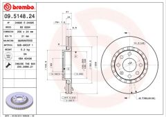 ÖN FREN AYNASI ASTRA F-VECTRA A-B-CALIBRA A-KADETT E-ASCONA C-LANOS 97 CIELO 256x24x4DLxHAVALI 90487402-93182282-93182304