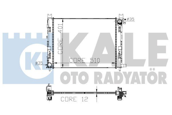 MOTOR SU RADYATORU CAPTUR 1 12 CLIO 4 12 DOKKER 12 SYMBOL 3 14 SANDERO 2 12 0.9 TCE 1.2 TCE 1.5 DCI 1.6 506x414x18