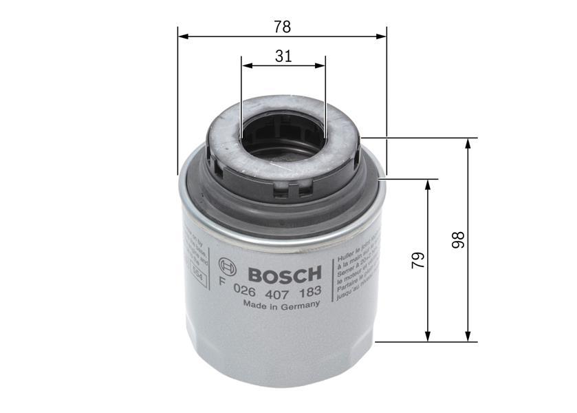 YAĞ FİLTRESİ GOLF VI-JETTA 4-POLO-TOURAN-PASSAT-TIGUAN-BEETLE-A3-IBIZA-FABIA-OCTAVIA 1.4 TSİ