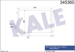 KLIMA RADYATORU KONDANSER FIAT 500 PANDA 12 1.2 1.4 1.3JTD MULTIJET FORD KA 1.2 1.3TDCI 08 542 369 16