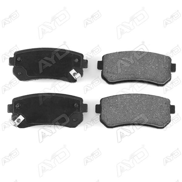 ARKA FREN BALATA HYUNDAI ACCENT ERA 1.4L G4EE 06-10 / İ30 1.4L 1.6L 08-> / İX35 1.6L G4FD GDİ 11-> / KIA CEED 1.4L 1.6L 07-> / SPORTAGE 1.6L G4FD GDİ 09-> / RIO 1.4L 1.6L 05-> Sürtünme yüzeyi düz