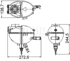 RADYATOR YEDEK SU DEPOSU MERCEDES W204 S204 C204 C218 X218 W212 S212 C207 A207 X204