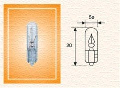 003721100000 AMPUL 12V 1.2W KÜÇÜK DİPSİZ GÖSTERGE MİNİ DİPSİZ T5