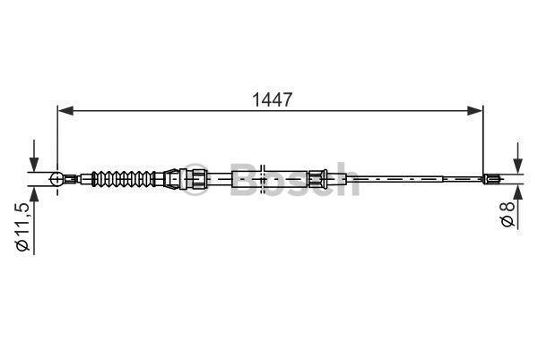 FREN TELİ. SOL. 1447 MM