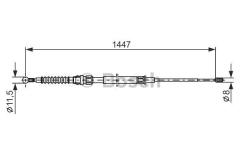 FREN TELİ. SOL. 1447 MM